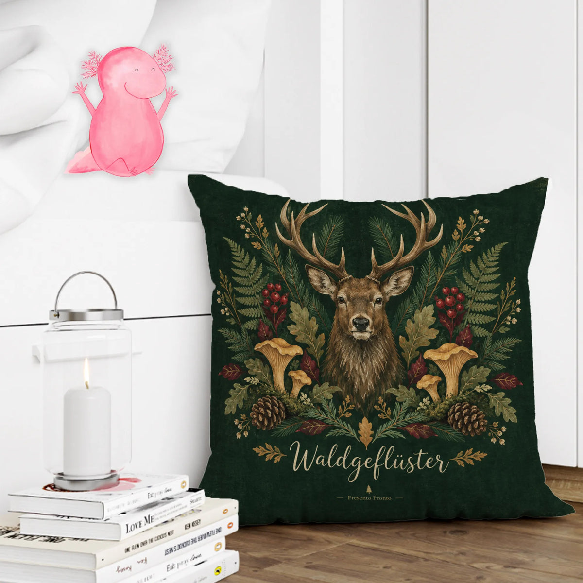 Gemütliches Kissen mit Hirsch für Naturliebhaber|p:2013847|h:94c89173fe07bf88fe52f332a66d2891