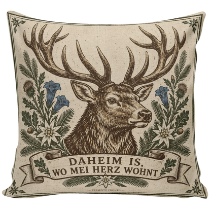 Gemütliches Kissen mit Hirsch für Bayernliebhaber|p:2013848|h:e0571dd49e142b2e5db76a60221313fb