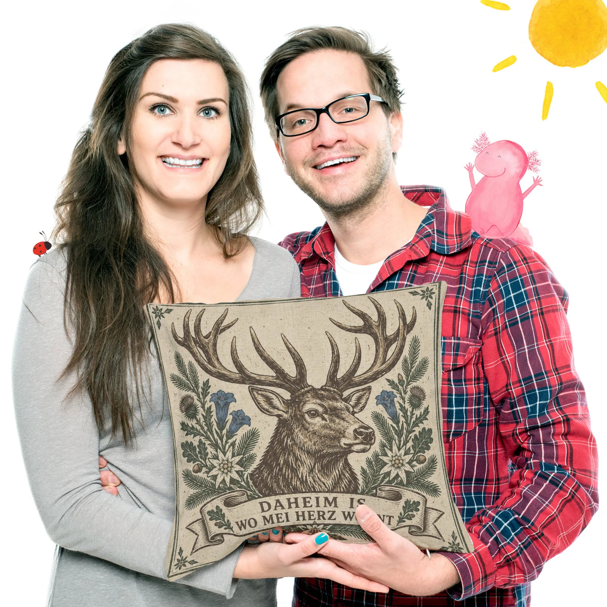 Gemütliches Kissen mit Hirsch für Bayernliebhaber|p:2013848|h:6639f2b0b43c9492fa821cd4c07a0cc8