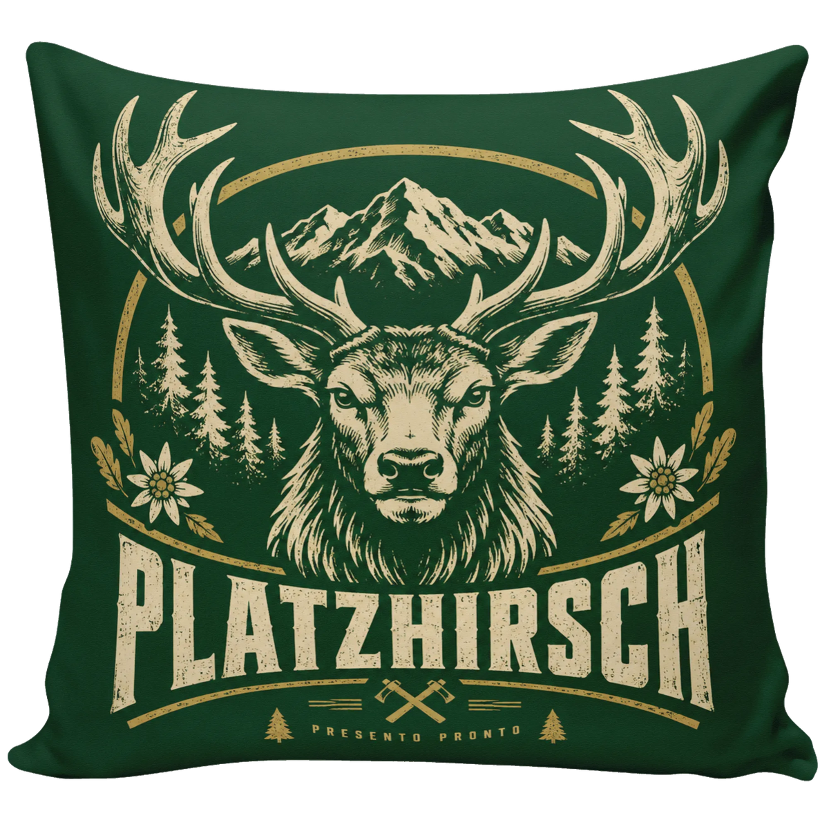 Lustiges Kissen mit Hirsch für den Platzhirsch|p:2013854|h:390da596967f7bc9fa71102053a46257