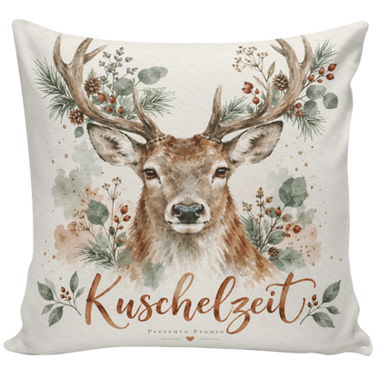 Gemütliches Kissen mit Hirsch für Naturliebhaber zu Hause|p:2013856|h:e34570af4b09bbe8268150c25f857941