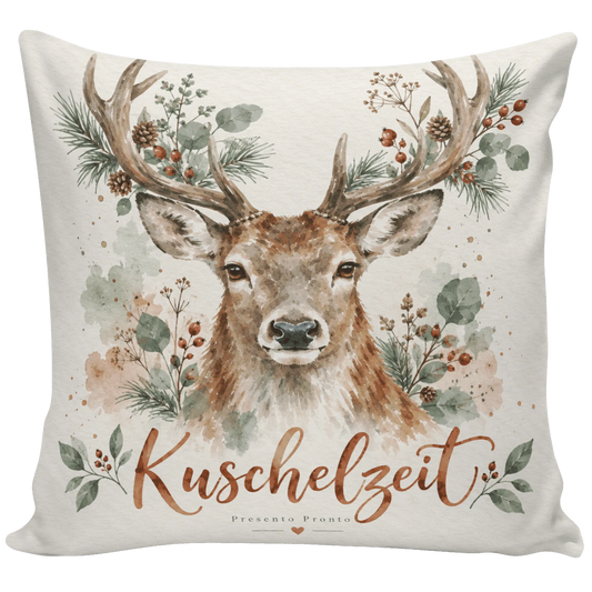 Gemütliches Kissen mit Hirsch für Naturliebhaber zu Hause|p:2013856|h:e34570af4b09bbe8268150c25f857941