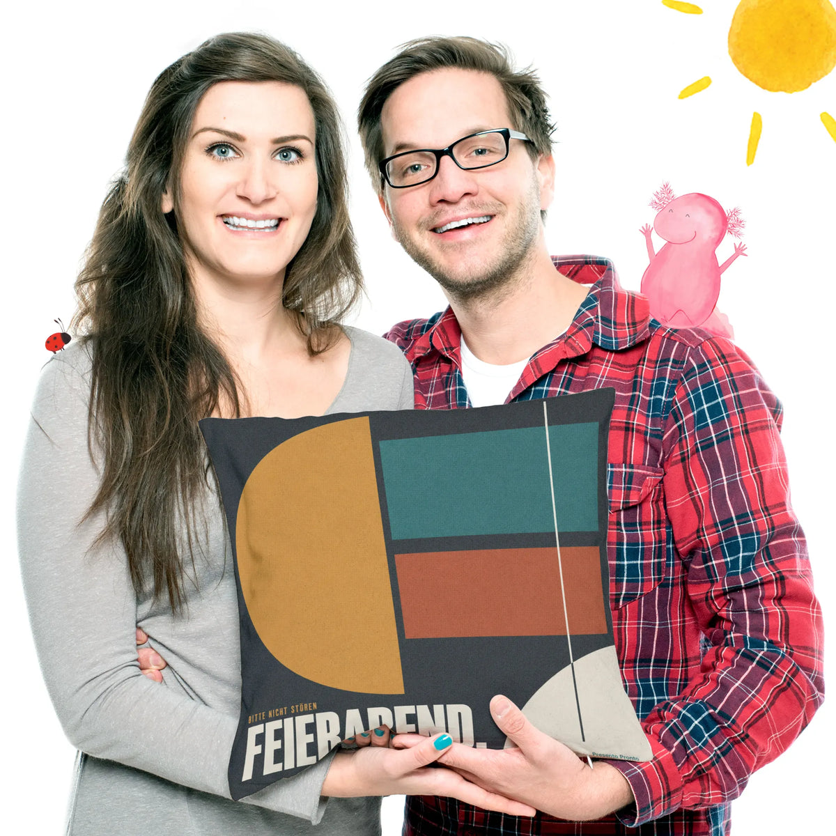 Lustiges Modernes Sofakissen für Berufstätige mit Bauhausmuster|p:2013865|h:2b050e907e25eddd292768b5c5a447b2