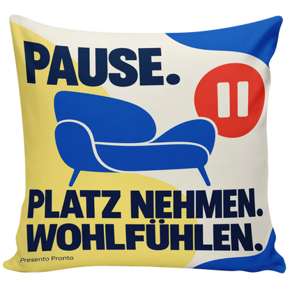 Gemütliches modernes Sofakissen für die Pause mit Loungechair|p:2013876|h:390b5df0ae40252cabad9b7db5d1d413