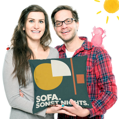 Lustiges modernes Sofakissen für Sofafans mit Petrolkreisen|p:2013878|h:d029d348f878157e687c1ee8609ad9a0