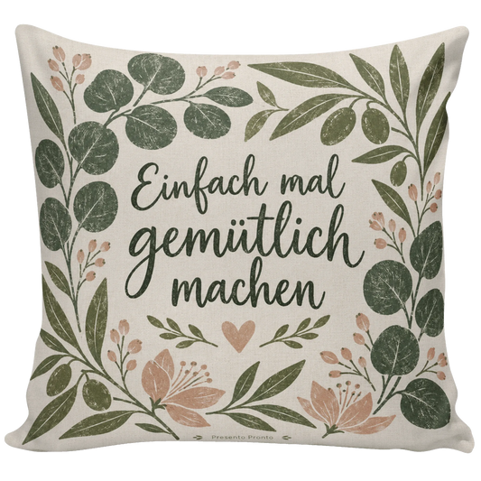 Gemütliches Sofakissen für deine Auszeit mit Eukalyptuszweigen|p:2013880|h:572ff9aa48acaa92efdf307ef6e7f026