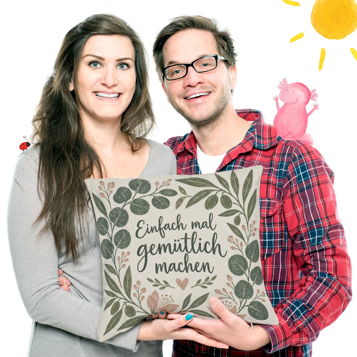 Gemütliches Sofakissen für deine Auszeit mit Eukalyptuszweigen|p:2013880|h:d014515be80134a8b7c53f02600024d9