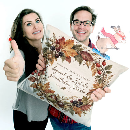 Gemütliches Kissen für den Herbst mit Herbstkranz|p:2013882|h:976beda0ffb569b918f86fdcdf4f5b74