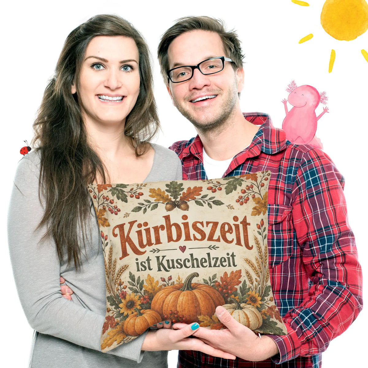 Kuscheliges Kissen für den Herbst mit Kürbissen|p:2013885|h:1cf3b2e93254cf342f52690b24e1a4dd