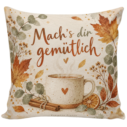 Gemütliches Kissen für den Herbst mit Keramiktasse|p:2013887|h:bf88eb26acfe5fab2c74691304ee1ba7
