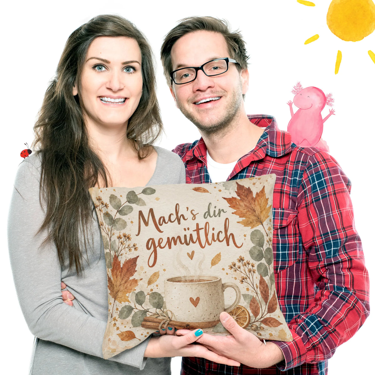 Gemütliches Kissen für den Herbst mit Keramiktasse|p:2013887|h:01d1cbce2d91ce809338e91a30cf3658