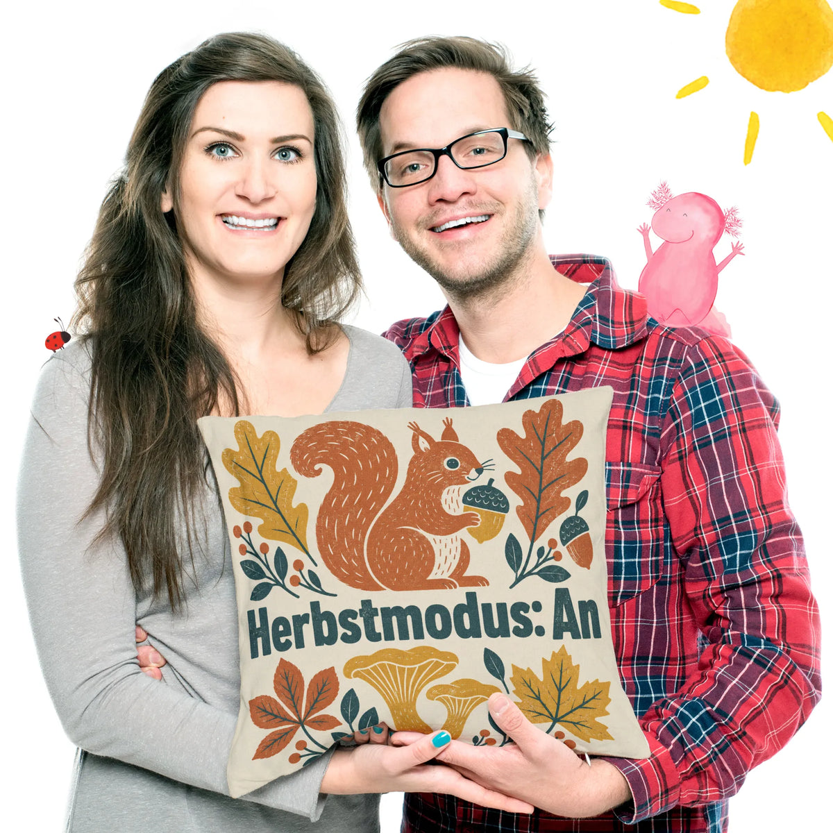 Gemütliches Herbstkissen mit Eichhörnchen|p:2013889|h:1198e0a5cc4ece15b4d1aac591a0eb6d