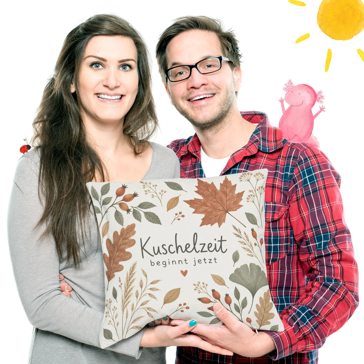 Gemütliches Kissen für den Herbst mit Blätterzweigen|p:2013890|h:527a825371b47b9ad37a601b2a5d03e9