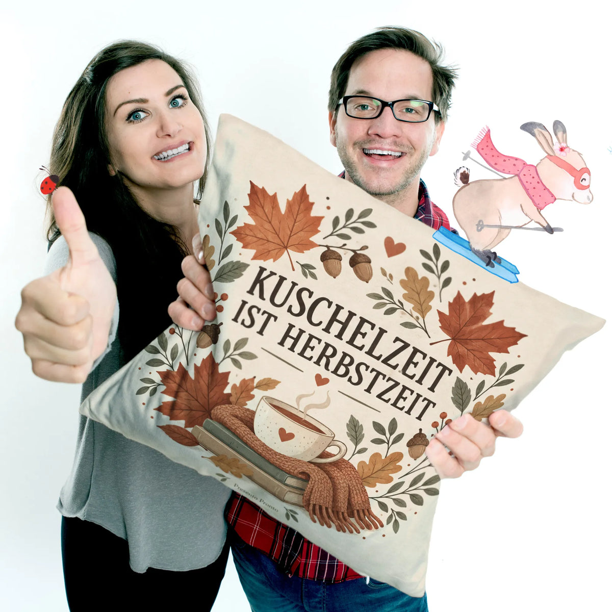 Gemütliches Herbstkissen für Sofa mit Ahornblättern|p:2013898|h:e8b677ad48c38c746e121e4493a048ef
