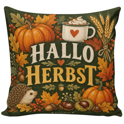 Gemütliches Kissen für den Herbst mit Kürbissen|p:2013899|h:488fda64236dbe7207c308cc5bb49e42