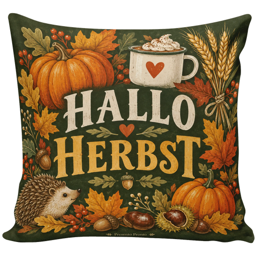 Gemütliches Kissen für den Herbst mit Kürbissen|p:2013899|h:488fda64236dbe7207c308cc5bb49e42