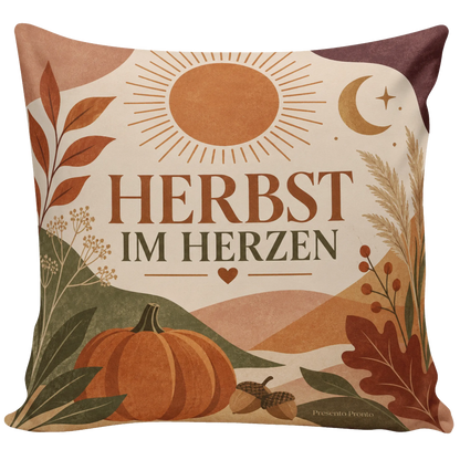 Gemütliches Herbstkissen für Herbstliebhaber mit Sonne und Mond|p:2013900|h:677481e57394091f6d6043d1c0b79f6a
