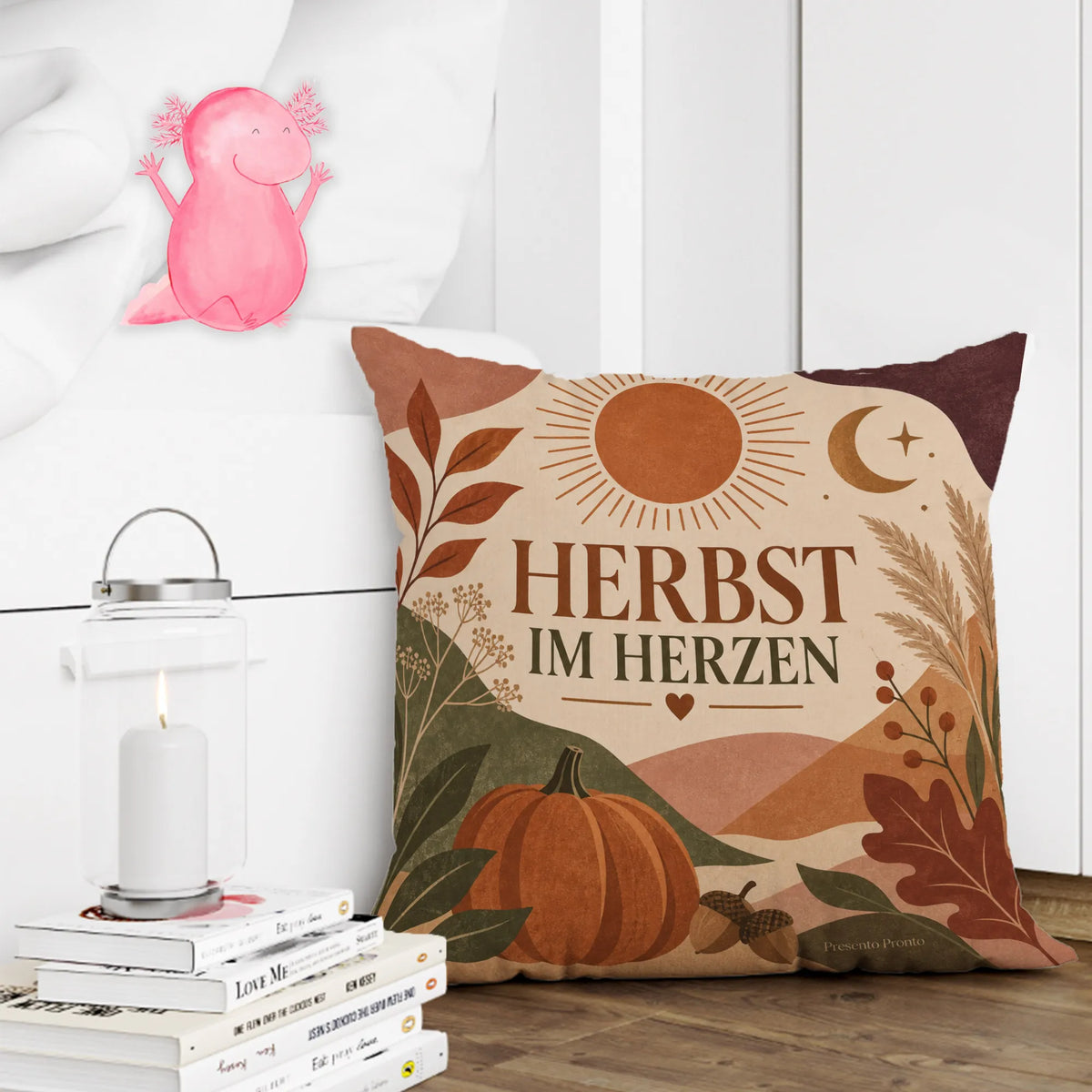 Gemütliches Herbstkissen für Herbstliebhaber mit Sonne und Mond|p:2013900|h:dda1135abdce97793c0be9fda2789e85