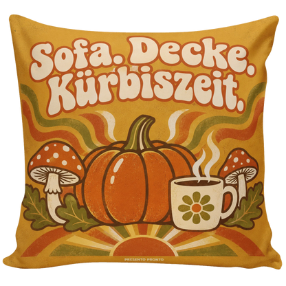 Gemütliches Kissen für den Herbst mit Kürbis und Kaffee|p:2013905|h:49a75091cc96e89b7a4e7a40cc1d096b