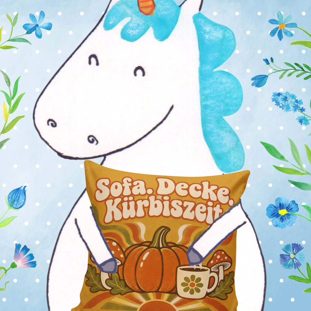 Gemütliches Kissen für den Herbst mit Kürbis und Kaffee|p:2013905|h:807bea17a9d0b44a0e68e00d2e055a12