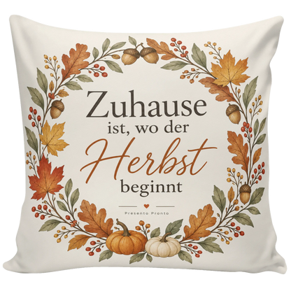 Gemütliches Kissen für den Herbst mit Herbstkranz|p:2013906|h:c0b3c89eb369ee76f6812aec4e97fcad