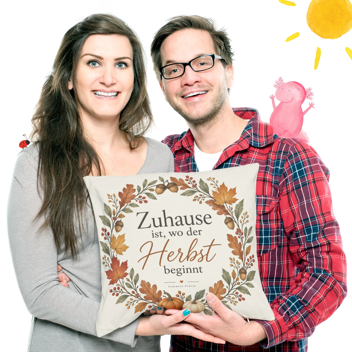 Gemütliches Kissen für den Herbst mit Herbstkranz|p:2013906|h:5b439b554ed2deb52483e96e8d43c223