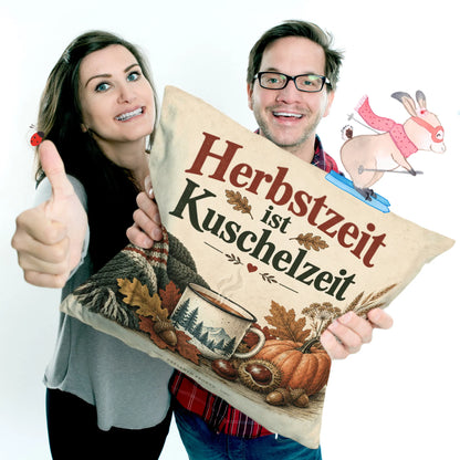 Gemütliches Kissen für den Herbst mit Kürbis und Teebecher|p:2013907|h:75ee33b9728417ce218cb76968c4f15e