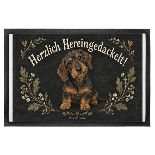 Lustige Fußmatte Hereingedackelt für Dackelliebhaber|p:2013914|h:3193c8eb9af99e68edfececf59cb8253