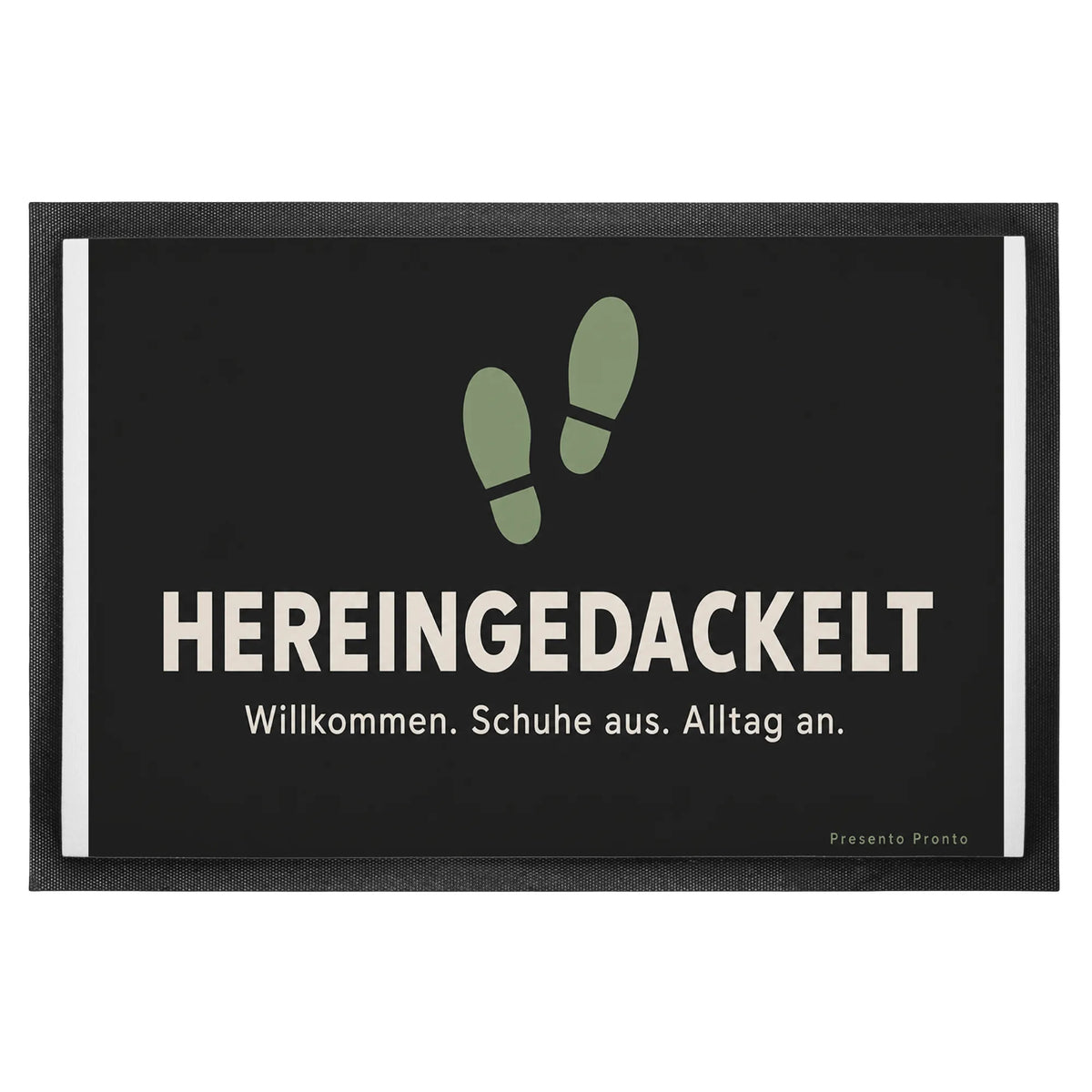 Lustige Fußmatte Hereingedackelt zum Einzug mit Schuhabdrücken|p:2013919|h:b2c20f787729ae9a906e4add93a59bc4