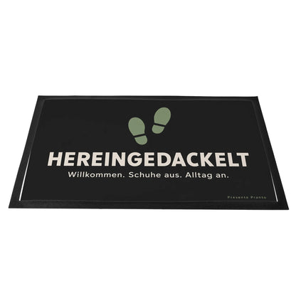 Lustige Fußmatte Hereingedackelt zum Einzug mit Schuhabdrücken|p:2013919|h:9a143242c3c3deb0379a97d5a8910ca2