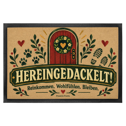 Lustige Fußmatte Hereingedackelt für Hundebesitzer|p:2013924|h:14c37eed7d0313f4629f2563a5af54e2