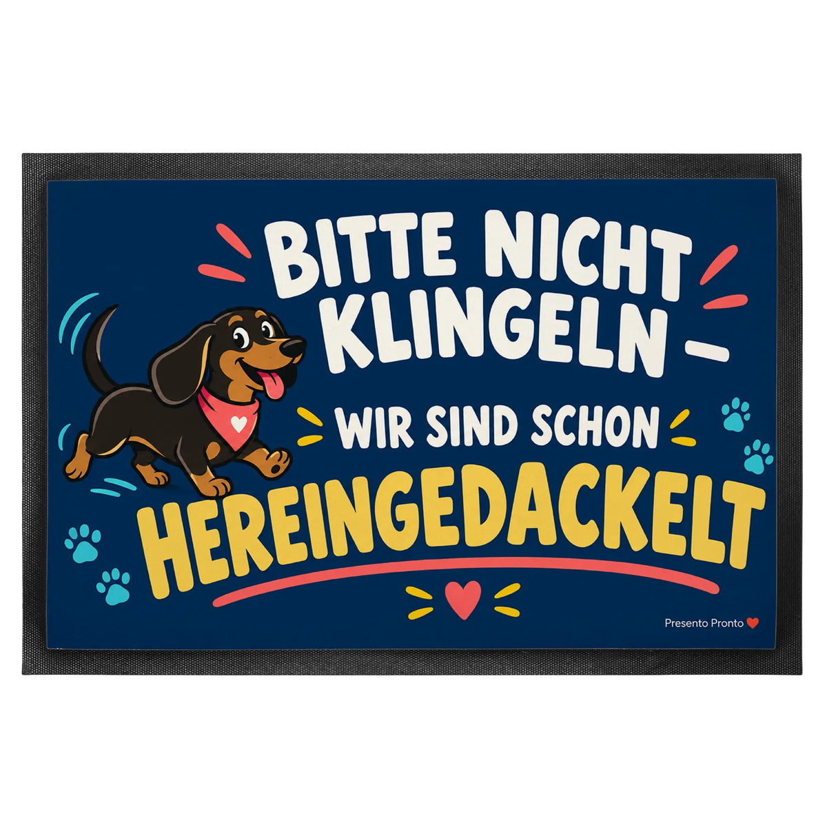 Lustige Fußmatte Hereingedackelt für Hundebesitzer mit Dackel|p:2013941|h:4a5e9ffbb7d4b0f84e184f1ced40b4b5