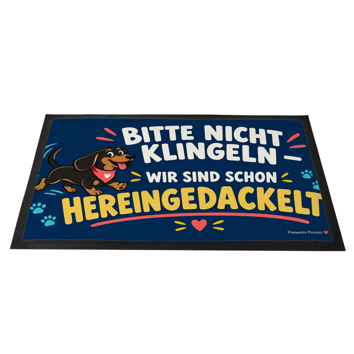 Lustige Fußmatte Hereingedackelt für Hundebesitzer mit Dackel|p:2013941|h:4698935147be6587d6613842d1dbb0fc