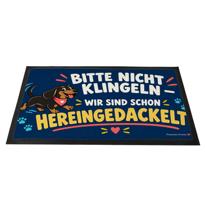 Lustige Fußmatte Hereingedackelt für Hundebesitzer mit Dackel|p:2013941|h:4698935147be6587d6613842d1dbb0fc