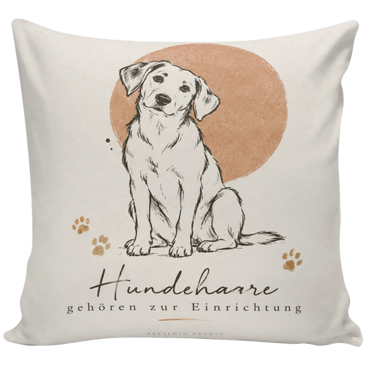 Lustiges Kissen für Hundebesitzer mit sitzendem Hund|p:2013943|h:9a213bcb04880c871870730d3481d9c7