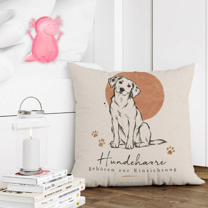 Lustiges Kissen für Hundebesitzer mit sitzendem Hund|p:2013943|h:5e33b24a4bfcf1e18ad41ad680af0e40