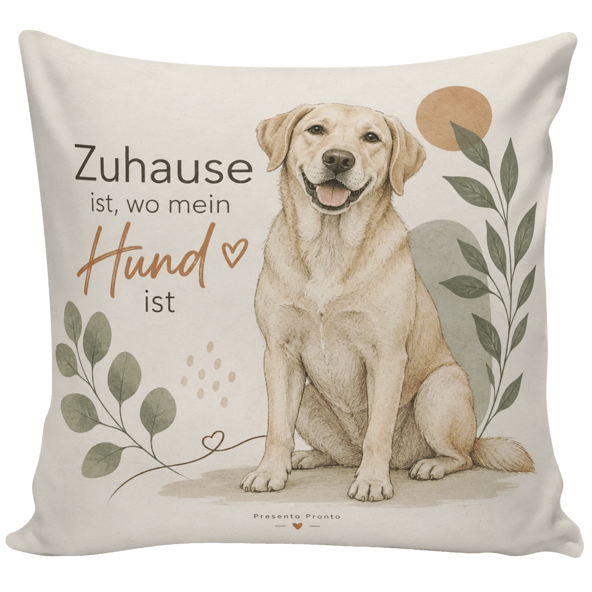 Gemütliches Kissen für Hundeliebhaber mit ruhigem Hund|p:2013944|h:0d14104640e12131464be75021cc3854
