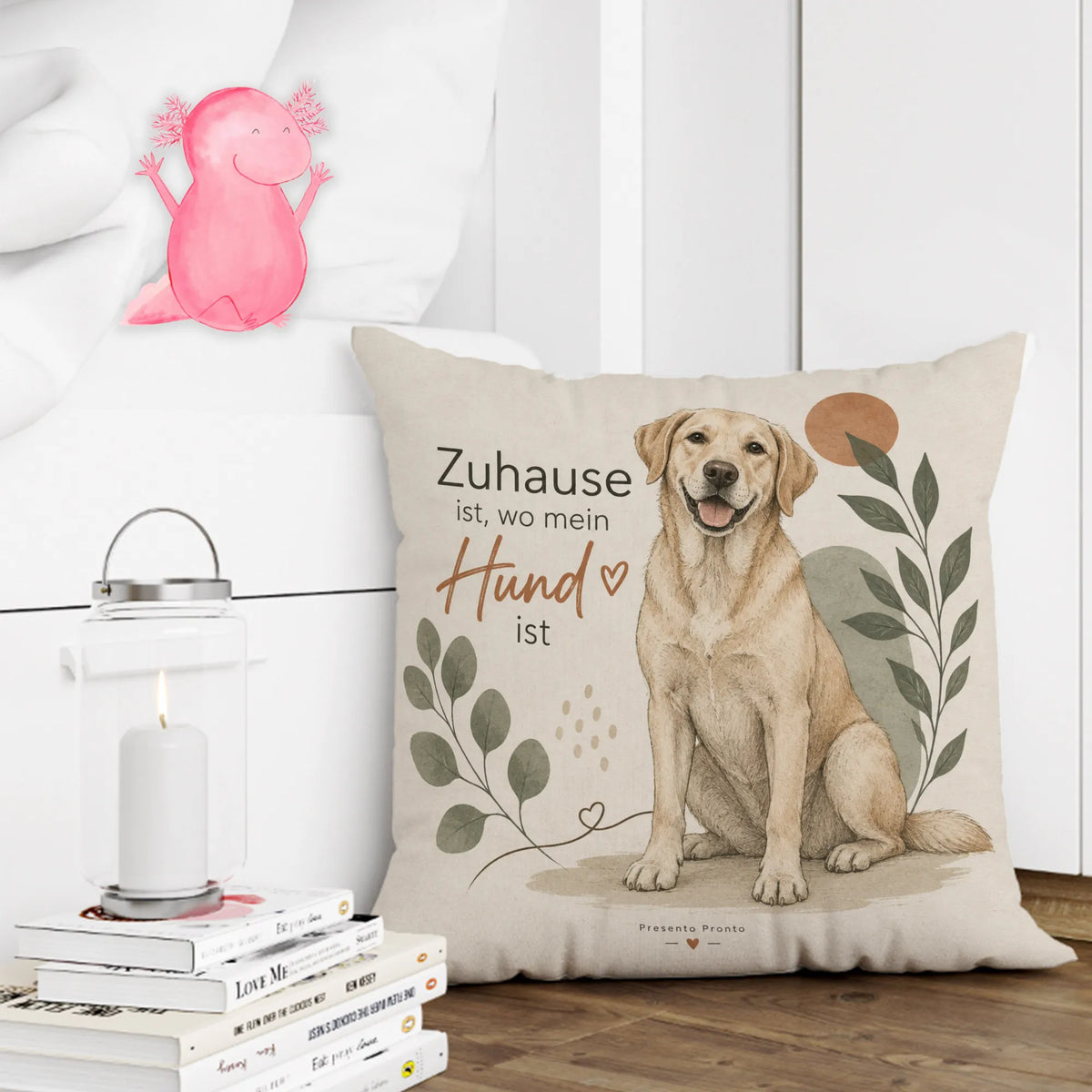 Gemütliches Kissen für Hundeliebhaber mit ruhigem Hund|p:2013944|h:71aaaa71b28a228286cba4b8831e0817