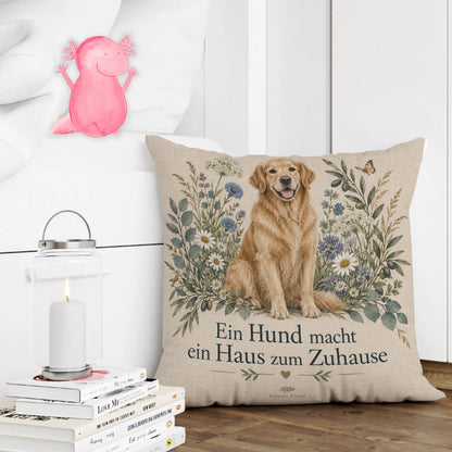 Emotionales Kissen für Hundefans mit sitzendem Hund|p:2013946|h:ef297c6b1eb538df23659f517c21cc8b