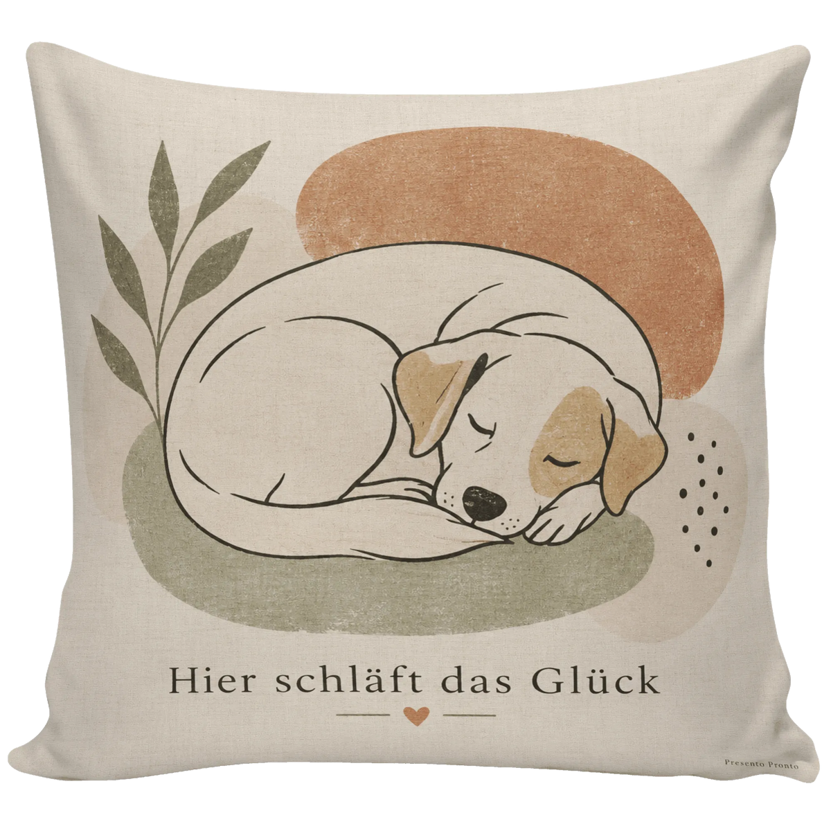 Gemütliches Kissen mit schlafendem Hund für Hundefans|p:2013947|h:ee685409b0335a9fd1fcae286ad7244b