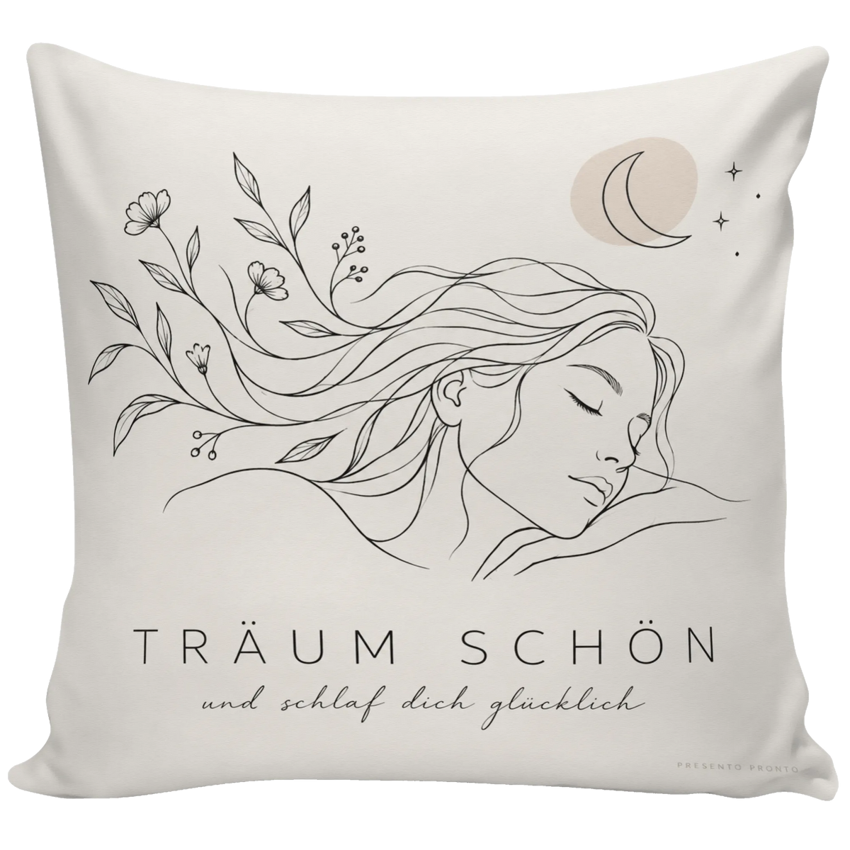 Sanftes Boho Kissen zum Einschlafen mit Mond und Sternen|p:2013949|h:4500b79566fa78d9e2cedc9e306f8319