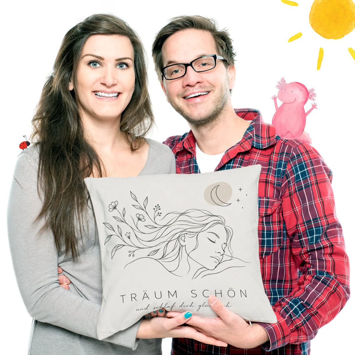 Sanftes Boho Kissen zum Einschlafen mit Mond und Sternen|p:2013949|h:42e012884d4948c389aec124585de376