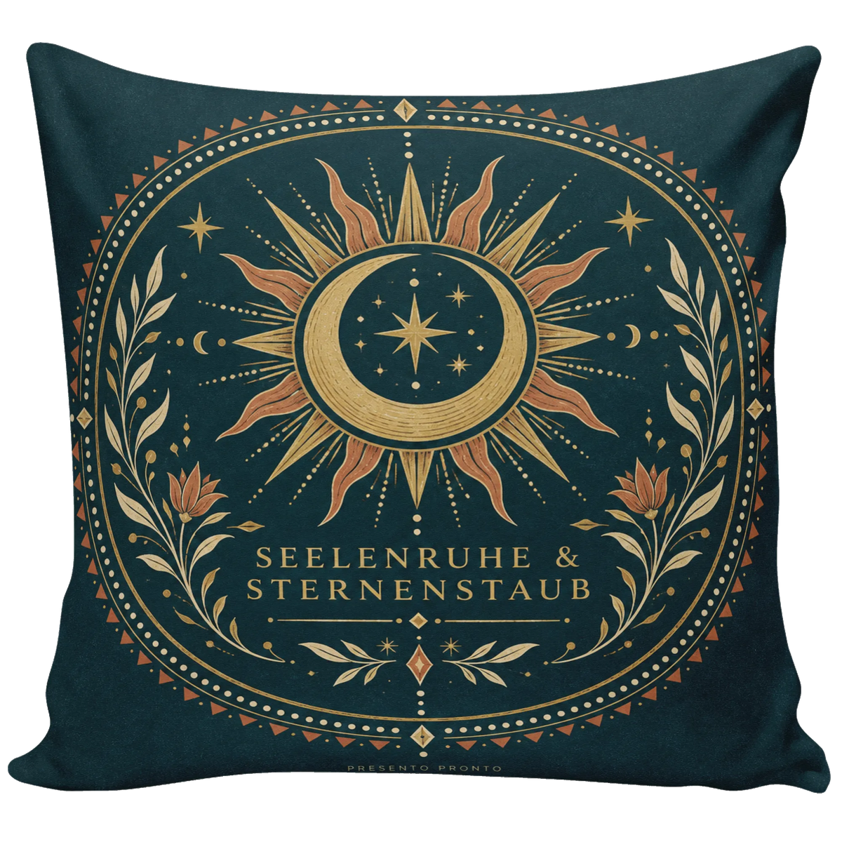 Entspannendes Boho Kissen für Yoga und Meditation mit Mondsichel|p:2013950|h:0dbe40e0088de004d3dbf72ddd855dd7