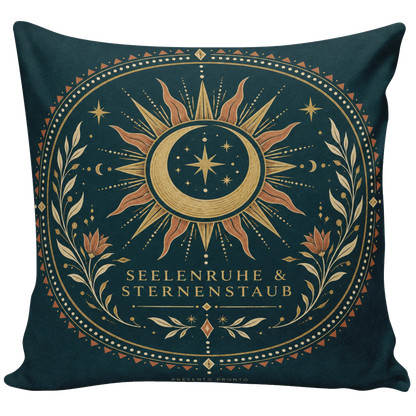 Entspannendes Boho Kissen für Yoga und Meditation mit Mondsichel|p:2013950|h:0dbe40e0088de004d3dbf72ddd855dd7