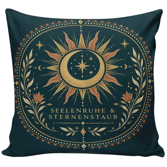 Entspannendes Boho Kissen für Yoga und Meditation mit Mondsichel|p:2013950|h:0dbe40e0088de004d3dbf72ddd855dd7