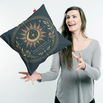 Entspannendes Boho Kissen für Yoga und Meditation mit Mondsichel|p:2013950|h:555b22e336ee5ab3e87f30eef9a315b6