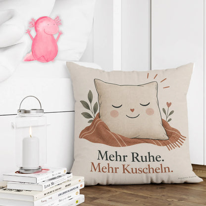 Elegantes Kissen mit Gesicht für ruhige Kuschelmomente|p:2013955|h:33aa0eeb1e7cbf19b9ab8ff59d8bc4fc