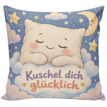 Kuscheliges Kissen mit Gesicht zum Einschlafen|p:2013956|h:501732943e0cc9ba4f7aaf9ddcd41f61