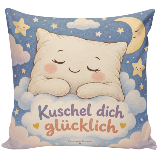Kuscheliges Kissen mit Gesicht zum Einschlafen|p:2013956|h:501732943e0cc9ba4f7aaf9ddcd41f61
