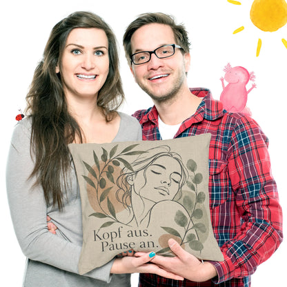 Ruhiges Kissen mit schlafendem Gesicht für Auszeiten|p:2013957|h:13531825298e6e92fa55b05b7dcdc77c